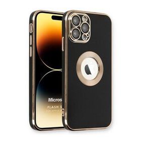 Microsonic Apple iPhone 14 Pro Flash Stamp Siyah Cep Telefonu Kılıfı