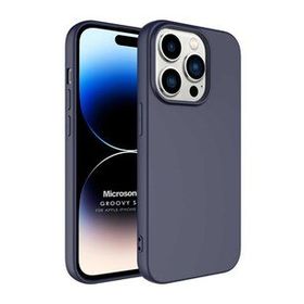 Microsonic Apple iPhone 14 Pro Groovy Soft Lacivert Cep Telefonu Kılıfı