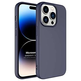 Microsonic Apple iPhone 14 Pro Groovy Soft Lacivert Cep Telefonu Kılıfı