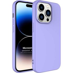 Microsonic Apple iPhone 14 Pro Groovy Soft Lila Cep Telefonu Kılıfı