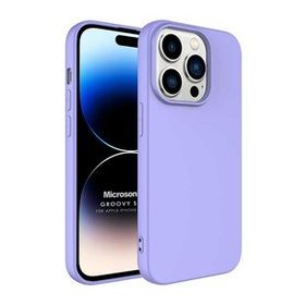 Microsonic Apple iPhone 14 Pro Groovy Soft Lila Cep Telefonu Kılıfı
