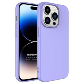 Microsonic Apple iPhone 14 Pro Groovy Soft Lila Cep Telefonu Kılıfı