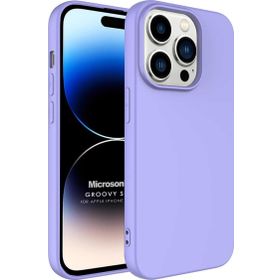 Microsonic Apple iPhone 14 Pro Groovy Soft Lila Cep Telefonu Kılıfı