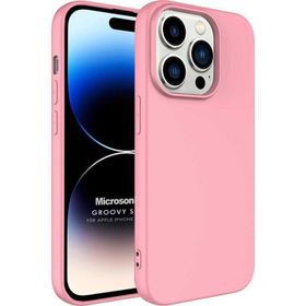 Microsonic Apple iPhone 14 Pro Groovy Soft Rose Gold Cep Telefonu Kılıfı