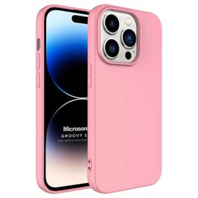 Microsonic Apple iPhone 14 Pro Groovy Soft Rose Gold Cep Telefonu Kılıfı