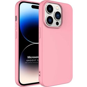 Microsonic Apple iPhone 14 Pro Groovy Soft Rose Gold Cep Telefonu Kılıfı