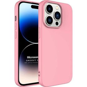 Microsonic Apple iPhone 14 Pro Groovy Soft Rose Gold Cep Telefonu Kılıfı