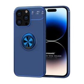 Microsonic Apple iPhone 14 Pro Kickstand Ring Holder Lacivert Cep Telefonu Kılıfı