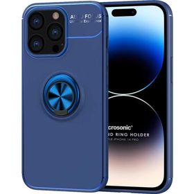 Microsonic Apple iPhone 14 Pro Kickstand Ring Holder Lacivert Cep Telefonu Kılıfı
