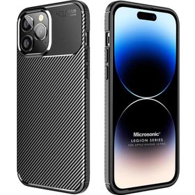 Microsonic Apple iPhone 14 Pro Legion Series Siyah Cep Telefonu Kılıfı