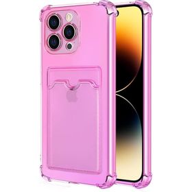 Microsonic Apple iPhone 14 Pro Max Card Slot Shock Füme Cep Telefonu Kılıfı