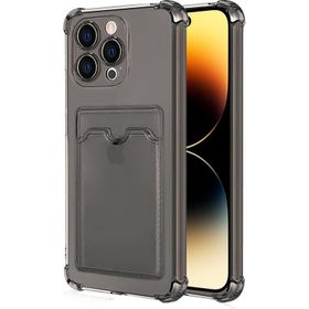 Microsonic Apple iPhone 14 Pro Max Card Slot Shock Füme Cep Telefonu Kılıfı