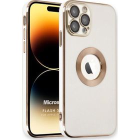 Microsonic Apple iPhone 14 Pro Max Flash Stamp Beyaz Cep Telefonu Kılıfı