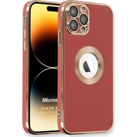 Microsonic Apple iPhone 14 Pro Max Flash Stamp Kırmızı Cep Telefonu Kılıfı
