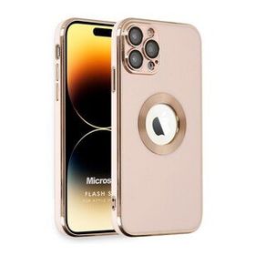 Microsonic Apple iPhone 14 Pro Max Flash Stamp Rose Gold Cep Telefonu Kılıfı