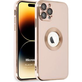 Microsonic Apple iPhone 14 Pro Max Flash Stamp Rose Gold Cep Telefonu Kılıfı