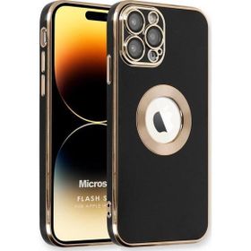 Microsonic Apple iPhone 14 Pro Max Flash Stamp Siyah Cep Telefonu Kılıfı
