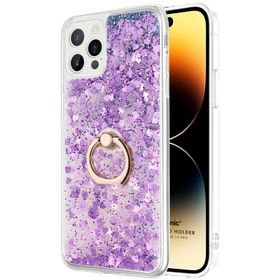Microsonic Apple iPhone 14 Pro Max Glitter Liquid Holder Cep Telefonu Kılıfı