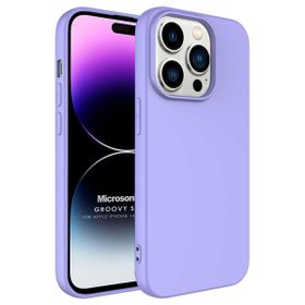 Microsonic Apple iPhone 14 Pro Max Groovy Soft Lila Cep Telefonu Kılıfı