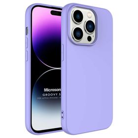 Microsonic Apple iPhone 14 Pro Max Groovy Soft Lila Cep Telefonu Kılıfı