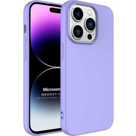 Microsonic Apple iPhone 14 Pro Max Groovy Soft Lila Cep Telefonu Kılıfı