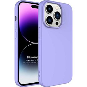 Microsonic Apple iPhone 14 Pro Max Groovy Soft Lila Cep Telefonu Kılıfı