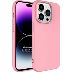Microsonic Apple iPhone 14 Pro Max Groovy Soft Rose Gold Cep Telefonu Kılıfı