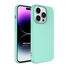 Microsonic Apple iPhone 14 Pro Max Groovy Soft Turkuaz Cep Telefonu Kılıfı