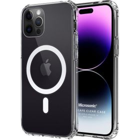 Microsonic Apple iPhone 14 Pro Max Magsafe Clear Soft Şeffaf Cep Telefonu Kılıfı