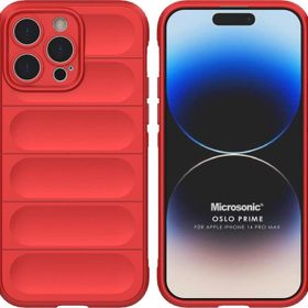 Microsonic Apple iPhone 14 Pro Max Oslo Prime Kırmızı Cep Telefonu Kılıfı