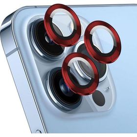 Microsonic Apple iPhone 14 Pro Max Tekli Kırmızı Kamera Lens Koruma Camı