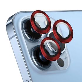 Microsonic Apple iPhone 14 Pro Max Tekli Kırmızı Kamera Lens Koruma Camı