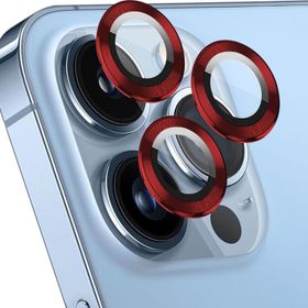 Microsonic Apple iPhone 14 Pro Max Tekli Kırmızı Kamera Lens Koruma Camı