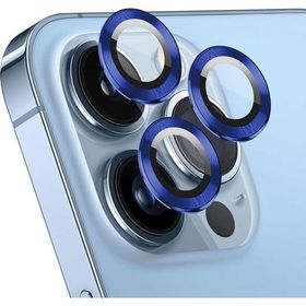 Microsonic Apple iPhone 14 Pro Max Tekli Lacivert Kamera Lens Koruma Camı