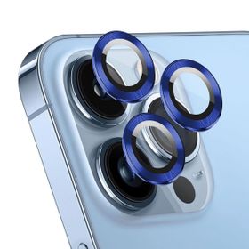 Microsonic Apple iPhone 14 Pro Max Tekli Lacivert Kamera Lens Koruma Camı
