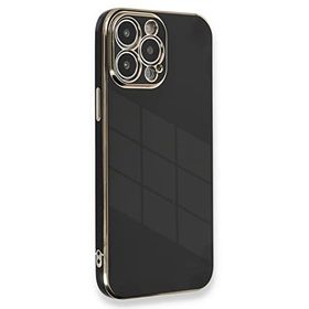 Microsonic Apple iPhone 14 Pro Olive Plated Siyah Cep Telefonu Kılıfı