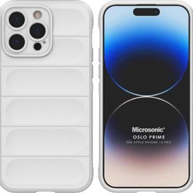 Microsonic Apple iPhone 14 Pro Oslo Prime Beyaz Cep Telefonu Kılıfı