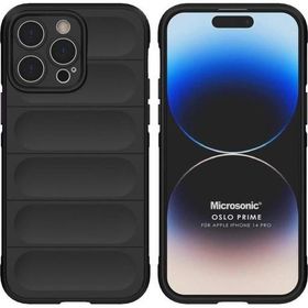 Microsonic Apple iPhone 14 Pro Oslo Prime Siyah Cep Telefonu Kılıfı