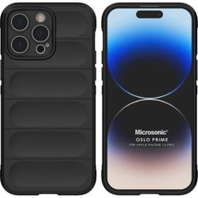 Microsonic Apple iPhone 14 Pro Oslo Prime Siyah Cep Telefonu Kılıfı
