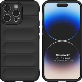 Microsonic Apple iPhone 14 Pro Oslo Prime Siyah Cep Telefonu Kılıfı