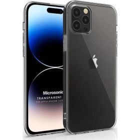 Microsonic Apple iPhone 14 Pro Transparent Soft Beyaz Cep Telefonu Kılıfı