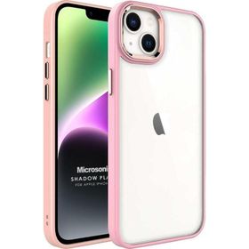 Microsonic Apple iPhone 14 Shadow Planet Açık Pembe Cep Telefonu Kılıfı