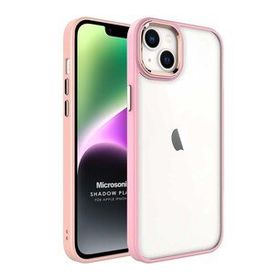 Microsonic Apple iPhone 14 Shadow Planet Açık Pembe Cep Telefonu Kılıfı
