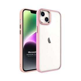 Microsonic Apple iPhone 14 Shadow Planet Açık Pembe Cep Telefonu Kılıfı