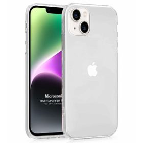 Microsonic Apple iPhone 14 Transparent Soft Beyaz Cep Telefonu Kılıfı