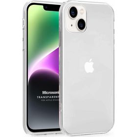 Microsonic Apple iPhone 14 Transparent Soft Beyaz Cep Telefonu Kılıfı