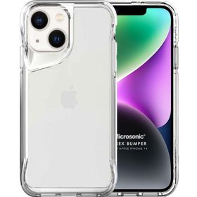 Microsonic Apple iPhone 14 Trex Bumper Şeffaf Cep Telefonu Kılıfı