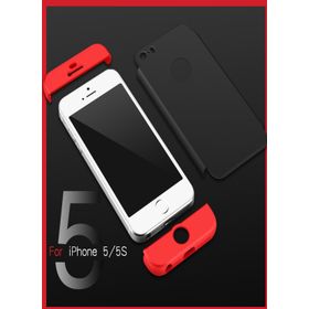 Microsonic Apple iPhone 5/5s Gold Double Dip 360 Protective Kılıf