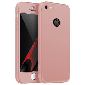 Microsonic Apple iPhone 5/5s Rose Gold Double Dip 360 Protective Kılıf