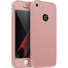 Microsonic Apple iPhone 5/5s Rose Gold Double Dip 360 Protective Kılıf
